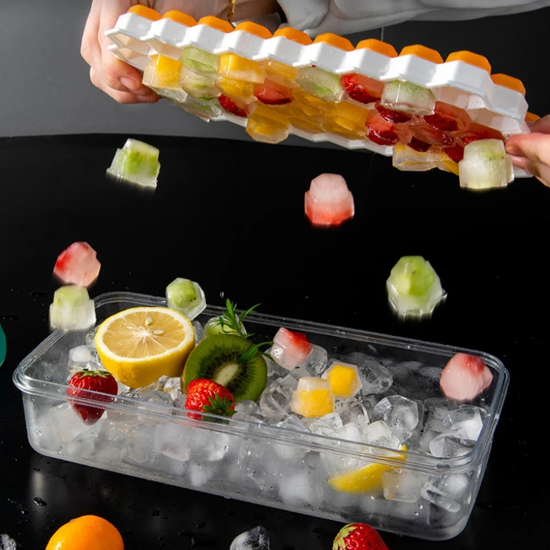 Ice Cube Tray Honeycomb Ice Cube Mold with Removable Lids Food Grade Flexible Silicone Ice Molds for Whiskey Cocktail
Ice Cube Tray Honeycomb Ice Cube Mold with Removable Lids Food Grade Flexible Silicone Ice Molds for Whiskey Cocktail