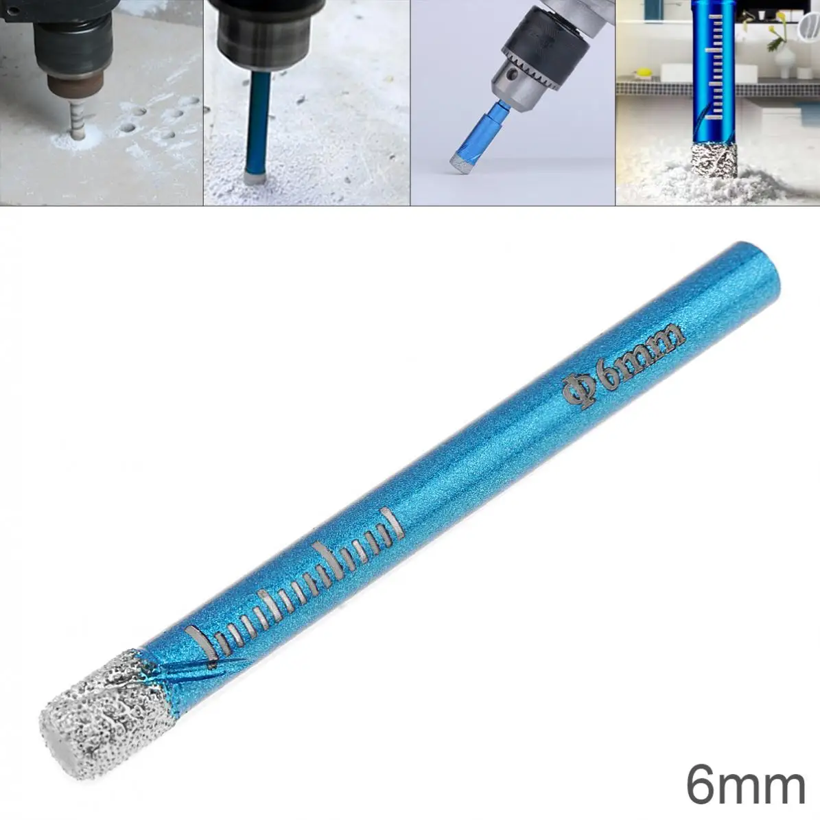 Diamond Hole Saw 6MM 8MM 10MM 12MM 14MM 16MM Dry Drill Multifunction Marble Vitrified Brick Granite Glass Dryer Open Hole
Diamond Hole Saw 6MM 8MM 10MM 12MM 14MM 16MM Dry Drill Multifunction Marble Vitrified Brick Granite Glass Dryer Open Hole
