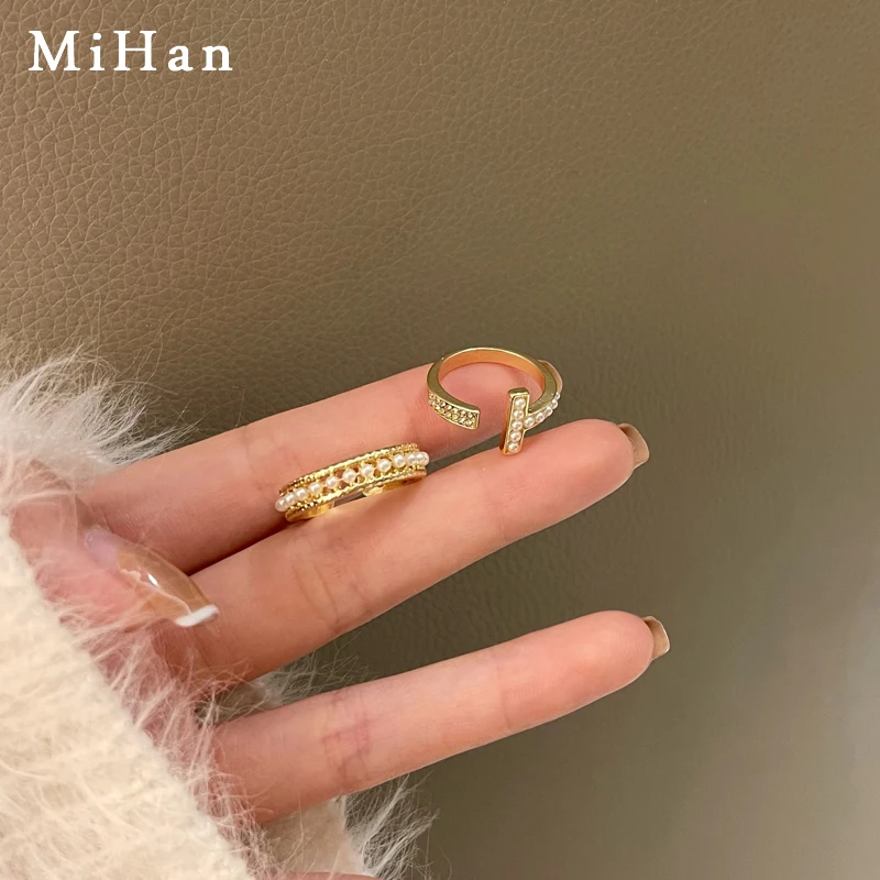 Mihan Women Jewelry 2 pcs Simulated Pearl Ring Popular Design Elegant Temperament Geometric Ring For Women Gifts
Mihan Women Jewelry 2 pcs Simulated Pearl Ring Popular Design Elegant Temperament Geometric Ring For Women Gifts
