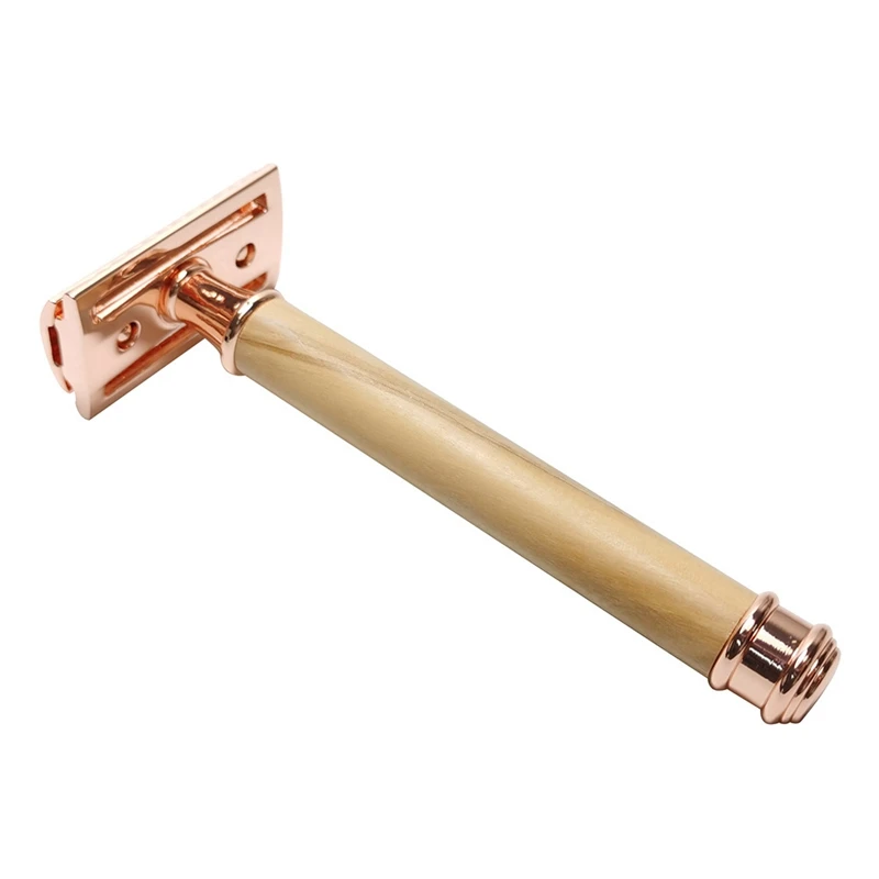 Classic Double-Sided Manual Razor Long Handle Safety Razors Olive Wood Shaver Set Waterproof No Rust
Classic Double-Sided Manual Razor Long Handle Safety Razors Olive Wood Shaver Set Waterproof No Rust
