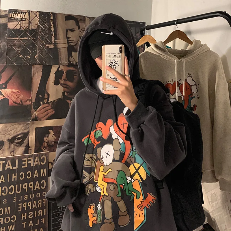 Cartoon fall and winter fashion brand hoodie and hoodie for men fashion loose coat for boys hip hop hoodie
Cartoon fall and winter fashion brand hoodie and hoodie for men fashion loose coat for boys hip hop hoodie