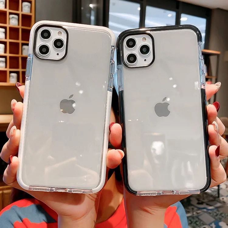 Shockproof Candy Color Frame Phone Case For iPhone 11 12 Pro Mini XR X XS Max 7 8 6 6S Plus SE 2020 Soft Transparent Back Cover 
Shockproof Candy Color Frame Phone Case For iPhone 11 12 Pro Mini XR X XS Max 7 8 6 6S Plus SE 2020 Soft Transparent Back Cover