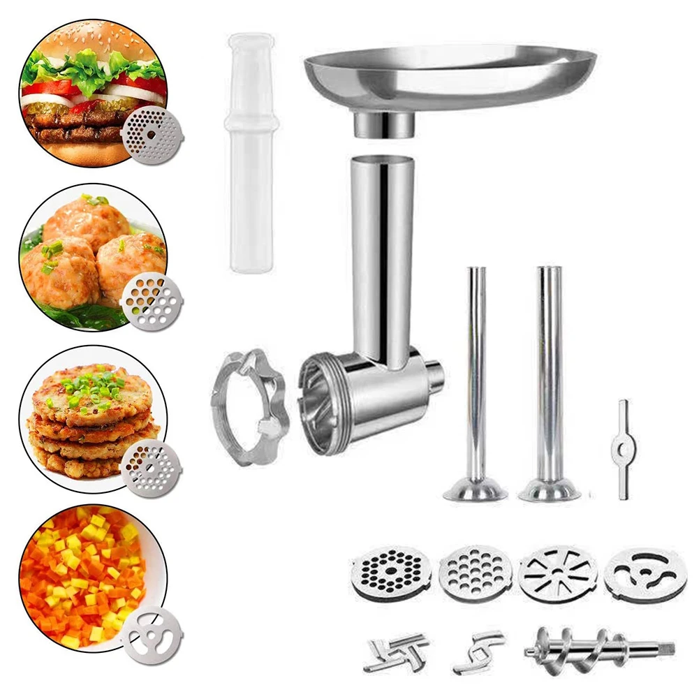 Metal Meat Food Grinder Attachment for KitchenAid Stand Mixer Rod Grinder Sausage Filling Attachment For KitchenAid Blender
Metal Meat Food Grinder Attachment for KitchenAid Stand Mixer Rod Grinder Sausage Filling Attachment For KitchenAid Blender