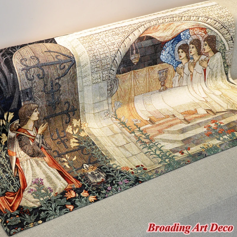 THE ACHIEVEMENT II MEDIEVAL TAPESTRY WALL HANGING WILLIAM MORRIS HOLY GRAIL TAPESTRIES JACQUARD WEAVE GOBELIN ART DECO 140X98CM
THE ACHIEVEMENT II MEDIEVAL TAPESTRY WALL HANGING WILLIAM MORRIS HOLY GRAIL TAPESTRIES JACQUARD WEAVE GOBELIN ART DECO 140X98CM