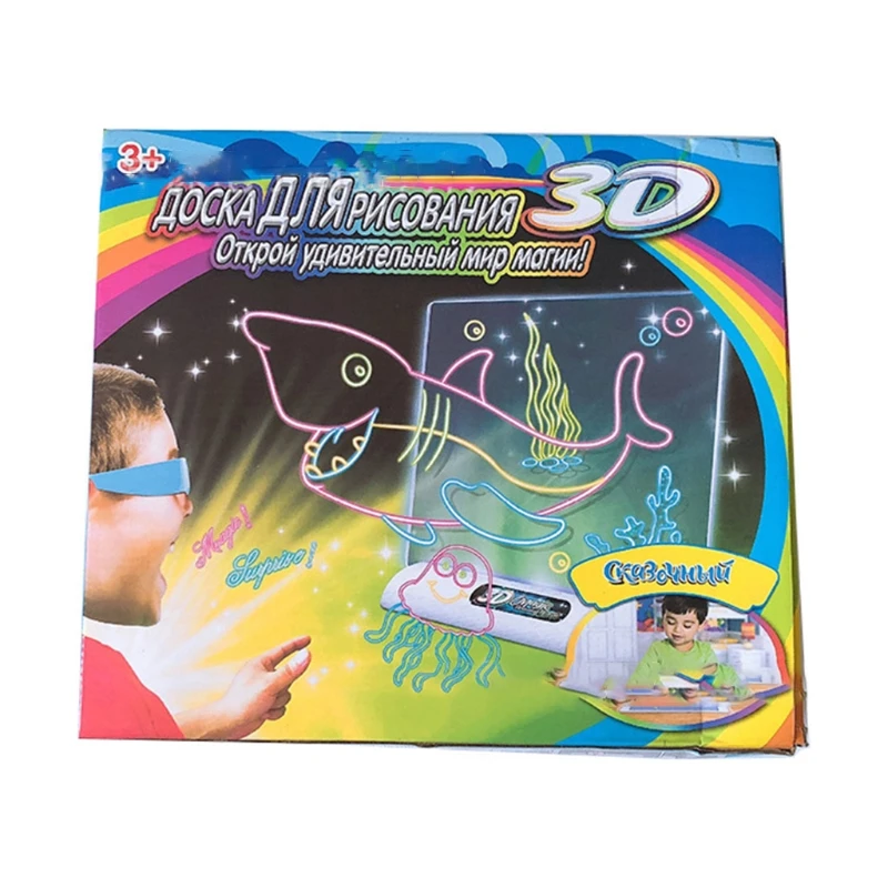3D Magic Drawing Board LED Light Luminous Pad Art Doodle Painting Educational Toys for Kids Boys Girls
3D Magic Drawing Board LED Light Luminous Pad Art Doodle Painting Educational Toys for Kids Boys Girls