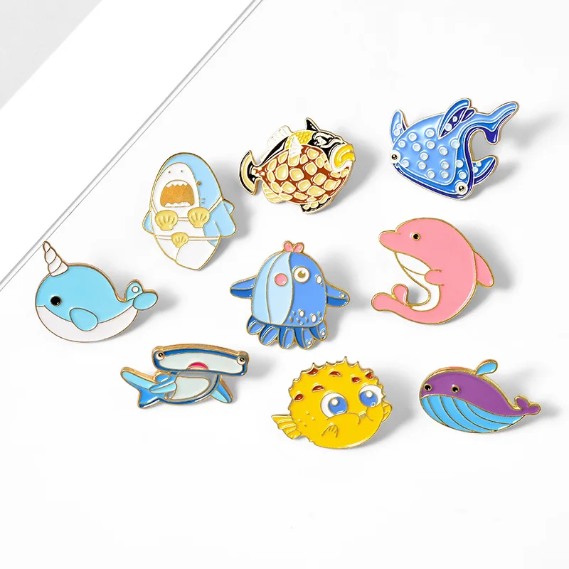 Cartoon infauna alloy brooch cute little dolphin coral clownfish paint brooch badge Accessories Fashion Jewelry
Cartoon infauna alloy brooch cute little dolphin coral clownfish paint brooch badge Accessories Fashion Jewelry
