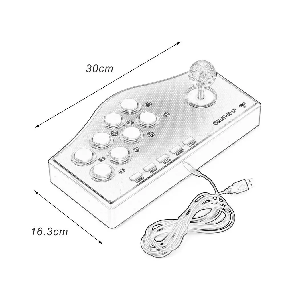3 In 1 USB Wired Game Controller Arcade Fighting Joystick Stick For PS3 Computer PC Gamepad Engineering Design Gaming Console
3 In 1 USB Wired Game Controller Arcade Fighting Joystick Stick For PS3 Computer PC Gamepad Engineering Design Gaming Console