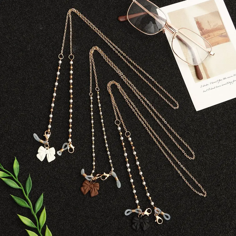 Fashion Metal Bowknot Pearl Chain Sunglasses Lanyard Strap Necklace Non-slip Reading Glasses Chain Accessories for Women
Fashion Metal Bowknot Pearl Chain Sunglasses Lanyard Strap Necklace Non-slip Reading Glasses Chain Accessories for Women