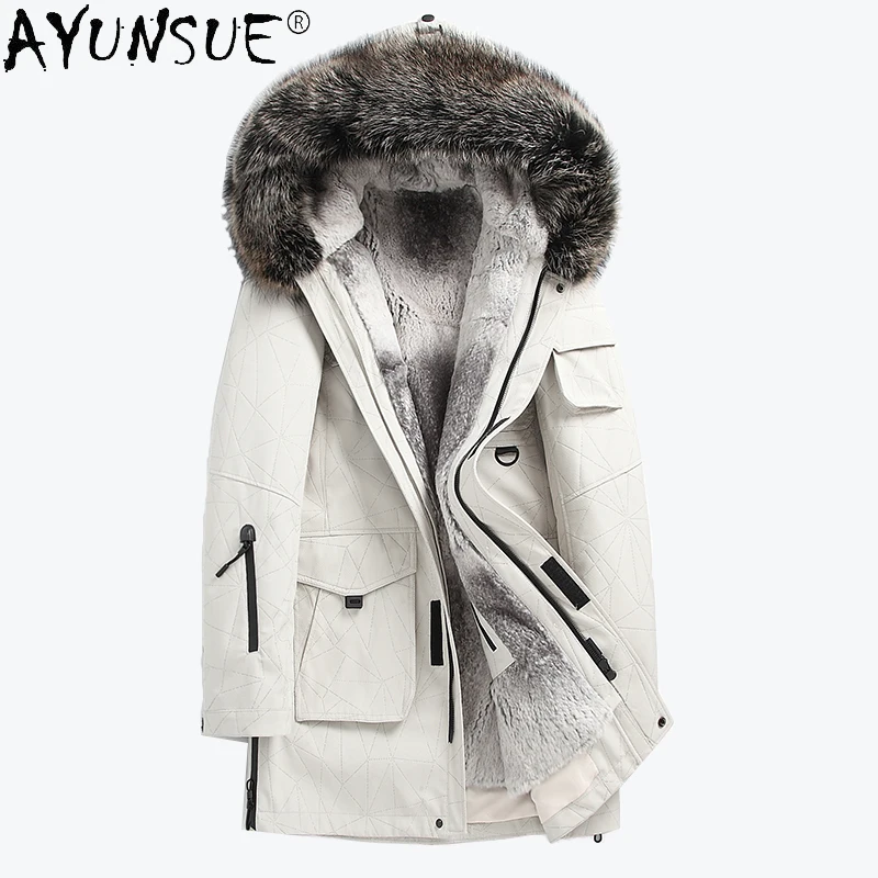 Men Jacket Thick Coat Winter Men's Jackets Real Raccoon Fur Collar Clothes 100% Rabbit Fur Parkas Male Jaqueta LXR488
Men Jacket Thick Coat Winter Men's Jackets Real Raccoon Fur Collar Clothes 100% Rabbit Fur Parkas Male Jaqueta LXR488