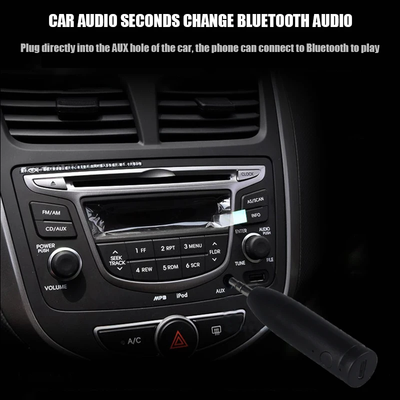 Беспроводной Bluetooth 5 0 приемник адаптер 3 мм интерфейс для автомобиля AUX домашний