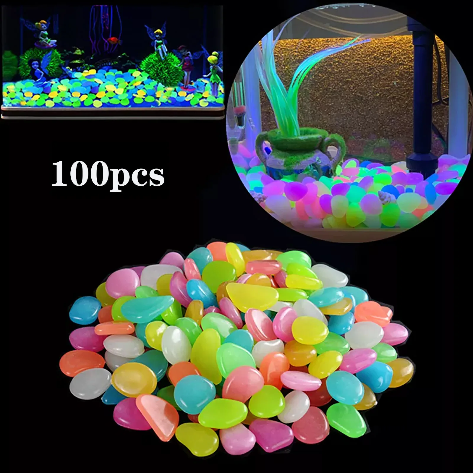 100pcs Glow in the Dark Garden Pebbles Glow Stones Rocks for Walkways Garden Path Patio Lawn Garden Yard Decor Luminous Stones
100pcs Glow in the Dark Garden Pebbles Glow Stones Rocks for Walkways Garden Path Patio Lawn Garden Yard Decor Luminous Stones