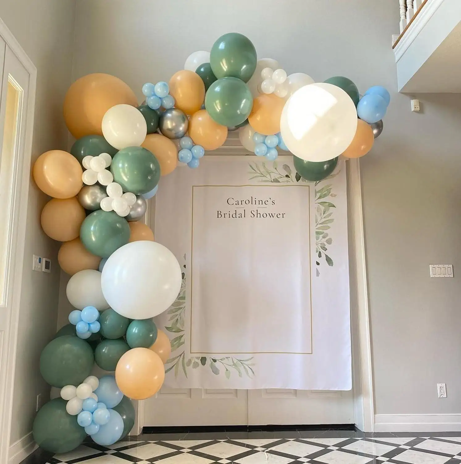 95pcs Balloon Garland Arch Kit with Eucalyptus Olive White Balloons and Greenery for Forest Safari Jungle Tropical Theme Decor
95pcs Balloon Garland Arch Kit with Eucalyptus Olive White Balloons and Greenery for Forest Safari Jungle Tropical Theme Decor