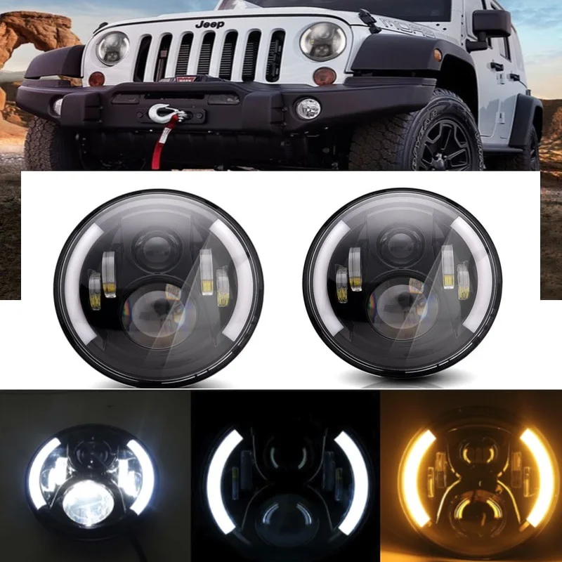 Фары головного света светодиодные круглые, 7 дюймов, 6000 К, для Jeep Wrangler JK 2007-2017 Land Rover Defender
Фары головного света светодиодные круглые, 7 дюймов, 6000 К, для Jeep Wrangler JK 2007-2017 Land Rover Defender