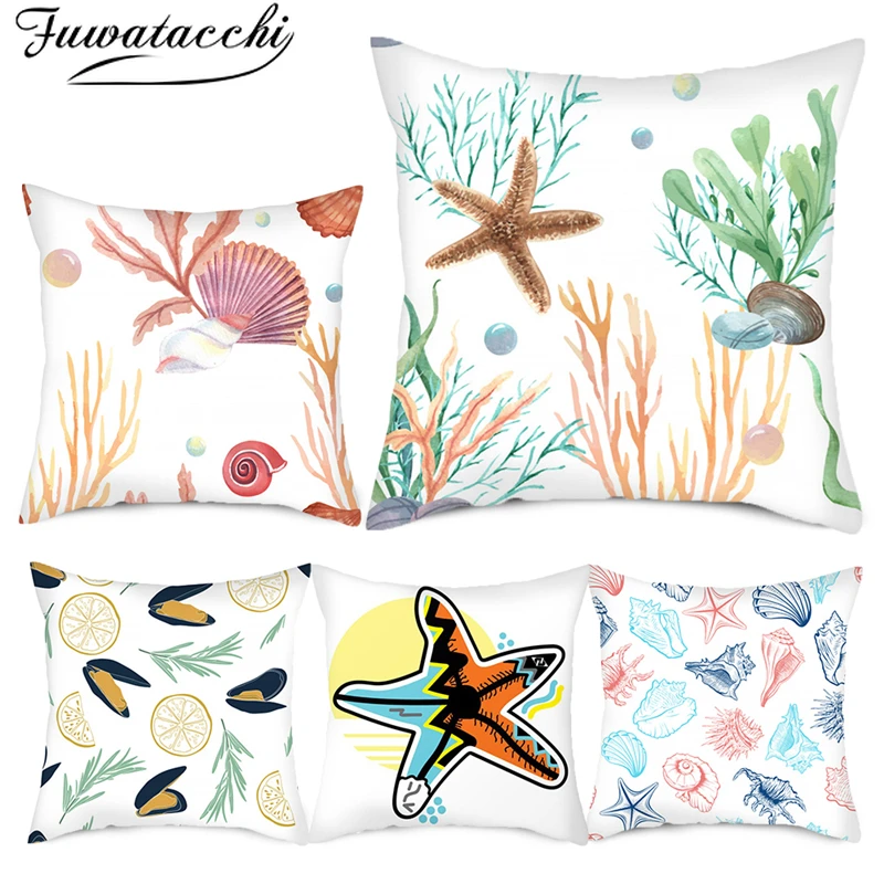 Fuwatacchi Linen Cushion Cover Starfish Cartoon Pattern Pillow Cover for Home Chair Sofa Decorative Throw Pillowcases 45x45 Cm
Fuwatacchi Linen Cushion Cover Starfish Cartoon Pattern Pillow Cover for Home Chair Sofa Decorative Throw Pillowcases 45x45 Cm