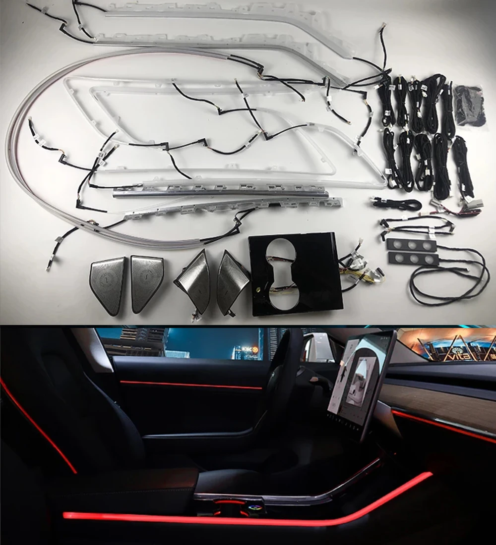 For Tesla Model3 Model 3 2019 2020 Inter Car Ambient Light Decorate Inter Lamp Touch Control 64 Colors Center Pillar Horn Cover
For Tesla Model3 Model 3 2019 2020 Inter Car Ambient Light Decorate Inter Lamp Touch Control 64 Colors Center Pillar Horn Cover