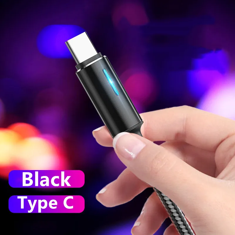 Кабель USB Type-C 0 25 м/1 2 м/2 м для Samsung A51 Huawei Xiaomi Дата Android мобильный телефон аксессуары