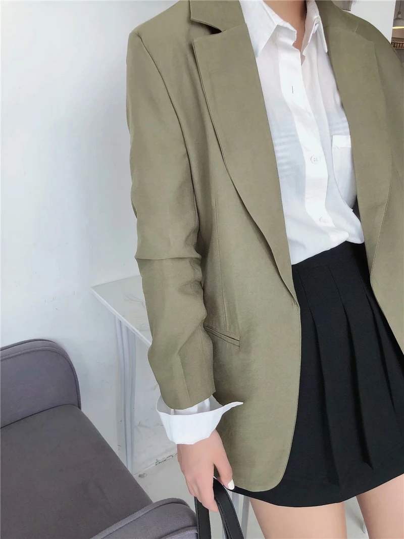 TMODA611 Za Women 2021 Fashion Office Wear Open Stitch Blazer Coat Vintage Long Sleeve Pockets Female Outerwear Chic Jacket Tops
TMODA611 Za Women 2021 Fashion Office Wear Open Stitch Blazer Coat Vintage Long Sleeve Pockets Female Outerwear Chic Jacket Tops