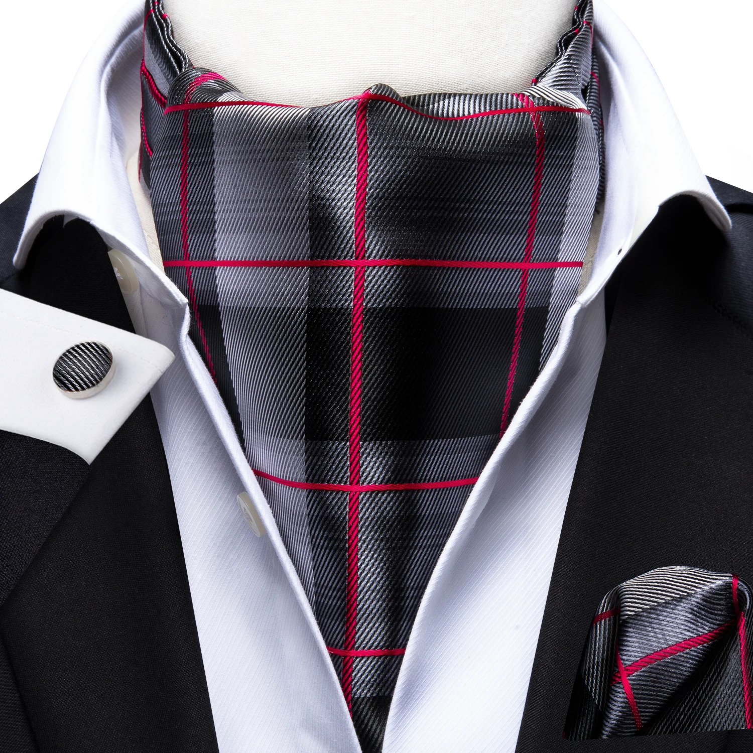 Hi-Tie Vintage Fashion Ascot Christmas Gift for Men Silk Cravats Casual Tie Pocket Square Cufflinks Set Men's Scarf Neck Tie
Hi-Tie Vintage Fashion Ascot Christmas Gift for Men Silk Cravats Casual Tie Pocket Square Cufflinks Set Men's Scarf Neck Tie