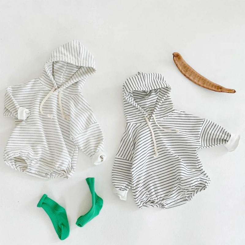 Newborn Baby Girls Boys Clothes Infant Long Sleeves Winter Fall Rompers Striped Hooded Jumpsuits Toodler Cotton Bodysuits 3-18M
Newborn Baby Girls Boys Clothes Infant Long Sleeves Winter Fall Rompers Striped Hooded Jumpsuits Toodler Cotton Bodysuits 3-18M