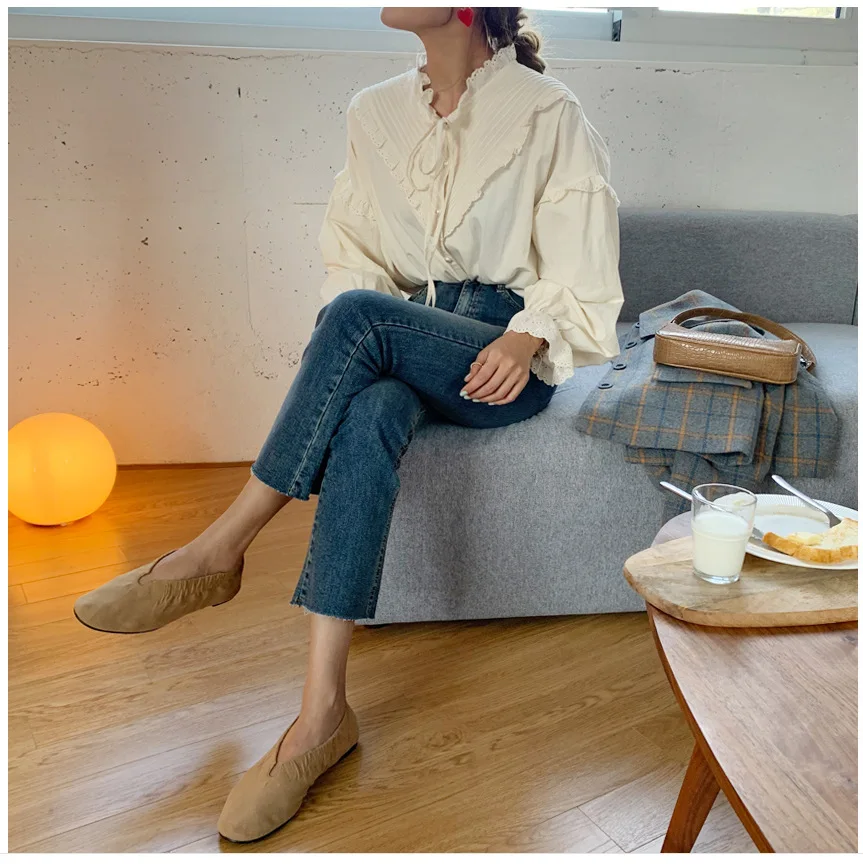 2021 Full Zanzea Offer Blusas Korean Women Tops Korea Retro Palace Chic Folds Stitching Heavy Industry Lady Sleeve Shirt
2021 Full Zanzea Offer Blusas Korean Women Tops Korea Retro Palace Chic Folds Stitching Heavy Industry Lady Sleeve Shirt