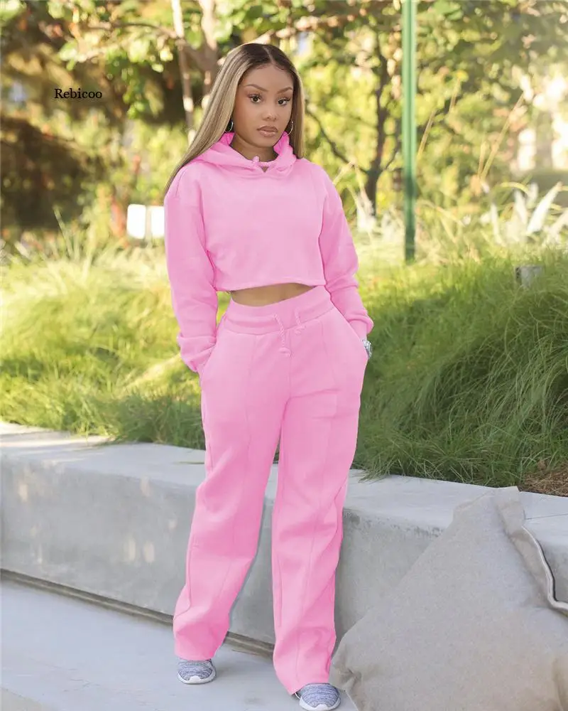 Casual Sweatsuits for Women Hoodies Sweatshirt Crop Top Joggers Sweatpants Set Sportwear 2 Piece Sets Womens Outfits Wholesale
Casual Sweatsuits for Women Hoodies Sweatshirt Crop Top Joggers Sweatpants Set Sportwear 2 Piece Sets Womens Outfits Wholesale