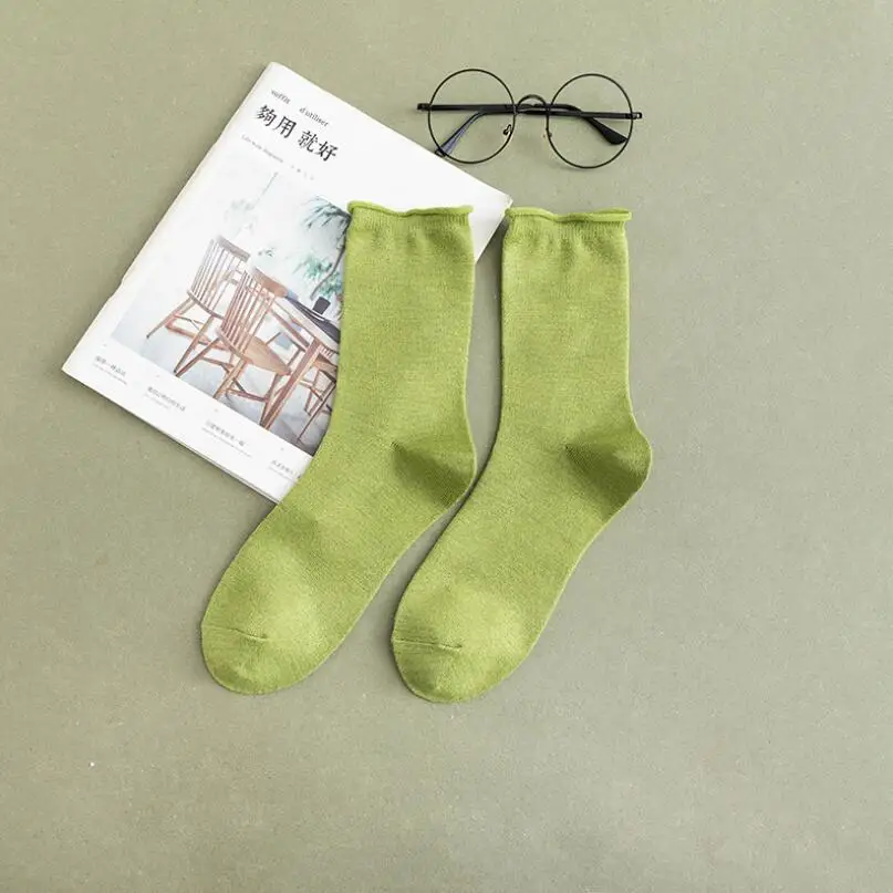 Ladies Colorful Knee High Socks Girls Summer Winter Soft Wide Cuff Cotton Socks Woman Plain Candy Color Ankle Socks
Ladies Colorful Knee High Socks Girls Summer Winter Soft Wide Cuff Cotton Socks Woman Plain Candy Color Ankle Socks