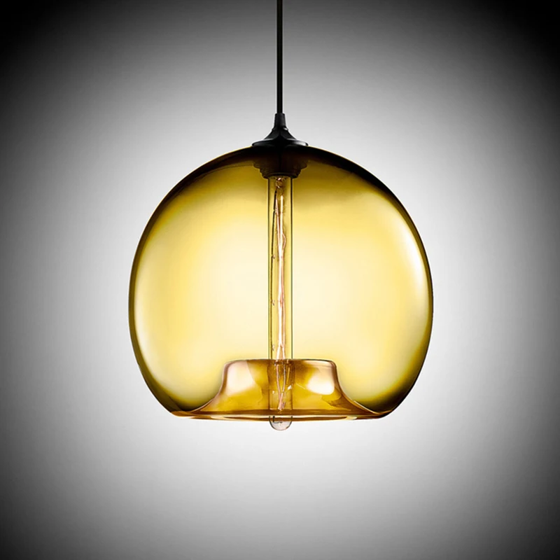 6 color Colourful glass ball led Pendant Lamps modern e27 / e26 led lights cord T225 bulb for restaurant living room cafe bar
6 color Colourful glass ball led Pendant Lamps modern e27 / e26 led lights cord T225 bulb for restaurant living room cafe bar