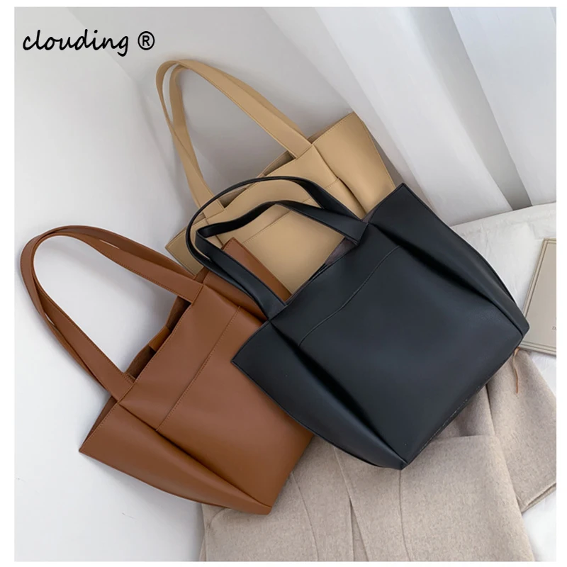 Women's Large Capacity Soft PU Shoulder Bag High Quality Designer Fashion Handbag Temperament Tote Bag Bucket Bag
Women's Large Capacity Soft PU Shoulder Bag High Quality Designer Fashion Handbag Temperament Tote Bag Bucket Bag