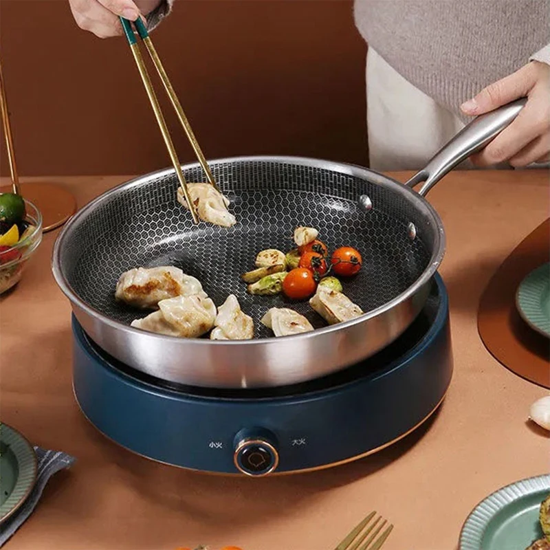 Non-Stick Fry Pan,Stainless Steel Skillet,Compatible for Multipurpose Cooking Pan Frying Steak Pan with Induction 
Non-Stick Fry Pan,Stainless Steel Skillet,Compatible for Multipurpose Cooking Pan Frying Steak Pan with Induction