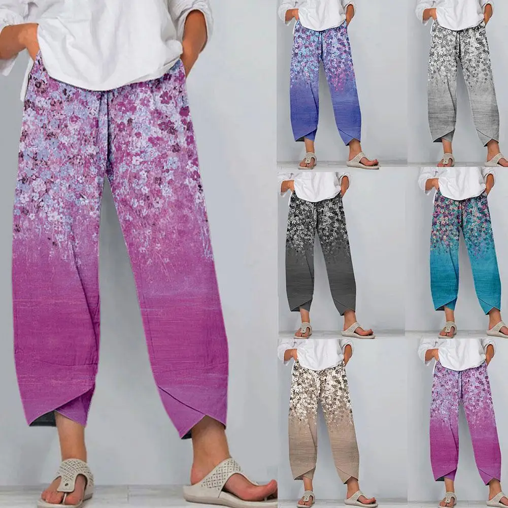 Summer Casual Straight Loose For Women Pants Fashion Party Pants Pants Vacation Clothing Wide Leg Mid Ladaies Wasit Printed Q4E3
Summer Casual Straight Loose For Women Pants Fashion Party Pants Pants Vacation Clothing Wide Leg Mid Ladaies Wasit Printed Q4E3