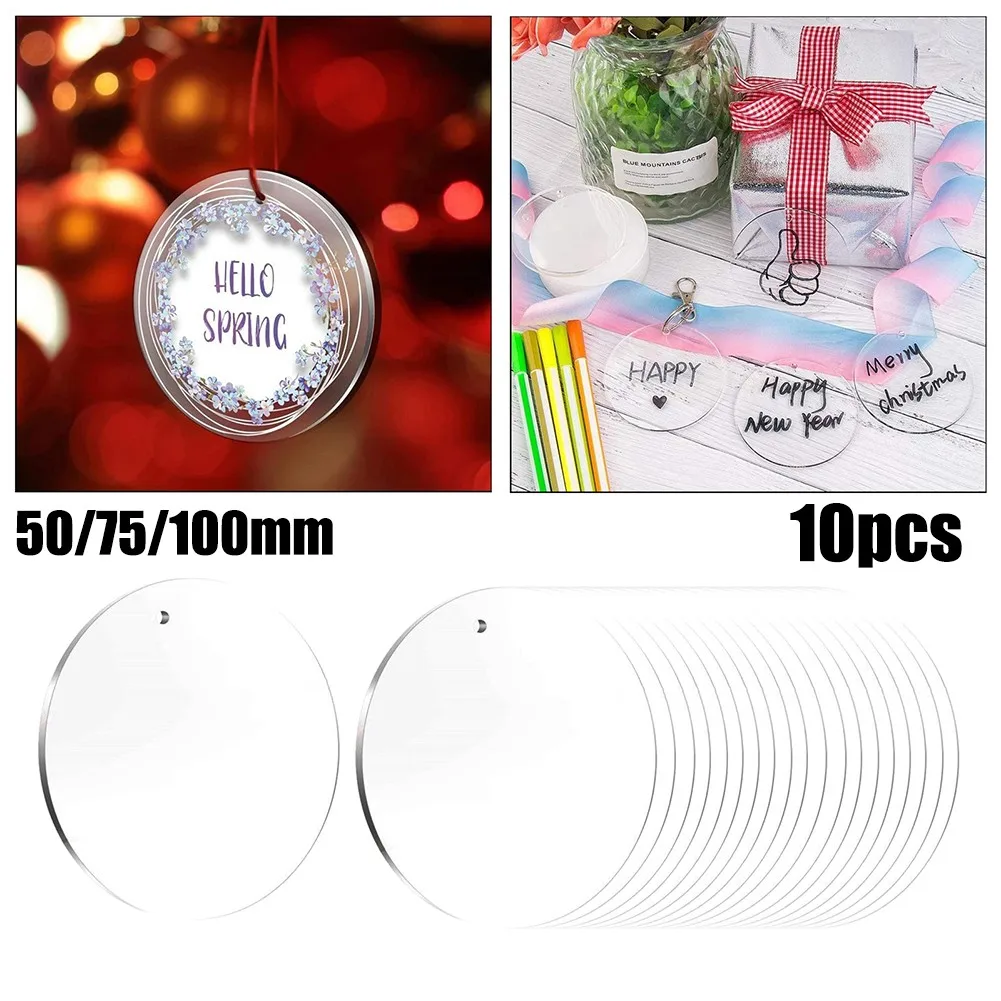 10PCS 5-10CM Clear Cast Acrylic Circle Discs Round Plate Craft Blank Acrylic Bauble Clear Christmas Tree DIY Pendant
10PCS 5-10CM Clear Cast Acrylic Circle Discs Round Plate Craft Blank Acrylic Bauble Clear Christmas Tree DIY Pendant