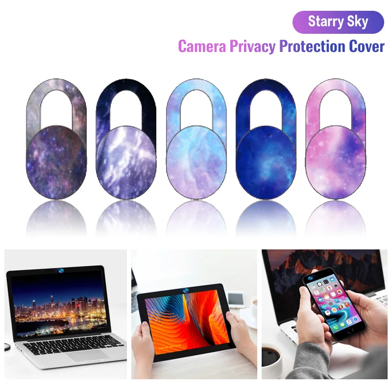 Starry Sky Webcam Cover Magnet Shutter Slider Universal Antispy Smartphone Camera Lens Cover for Iphone for Ipad Privacy Sticke
Starry Sky Webcam Cover Magnet Shutter Slider Universal Antispy Smartphone Camera Lens Cover for Iphone for Ipad Privacy Sticke