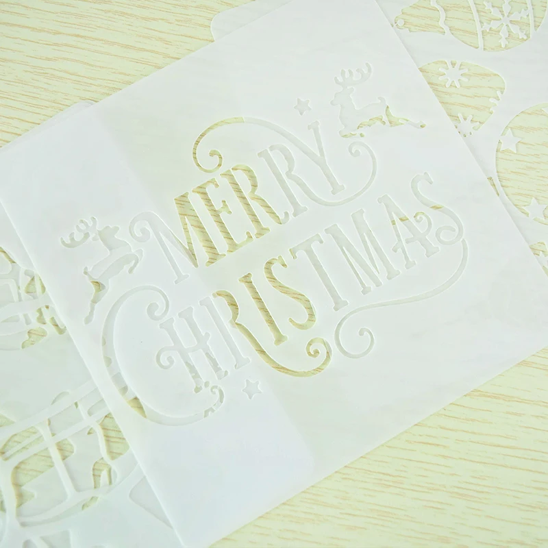 7Pcs Tiramisu Cake Stencil Molds Christmas Cake Decoration Baking Moulds DIY Painting Mold Template for Xmas Home Party Supplies
7Pcs Tiramisu Cake Stencil Molds Christmas Cake Decoration Baking Moulds DIY Painting Mold Template for Xmas Home Party Supplies