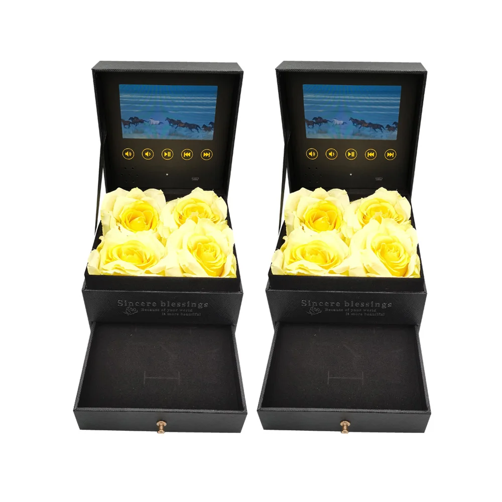 Специальные цветы коробка видео плеер 4 3 дюймов Универсальный поздравительная