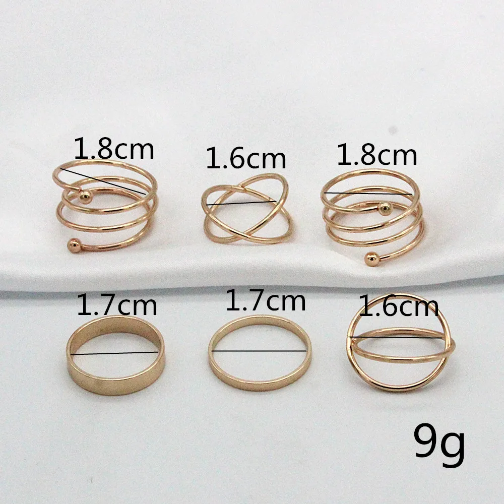 Hot Sale Stylish Korean Style Creative Geometric Circular Cross Spring Combination Joint Rings Set Of 6 piece set
Hot Sale Stylish Korean Style Creative Geometric Circular Cross Spring Combination Joint Rings Set Of 6 piece set