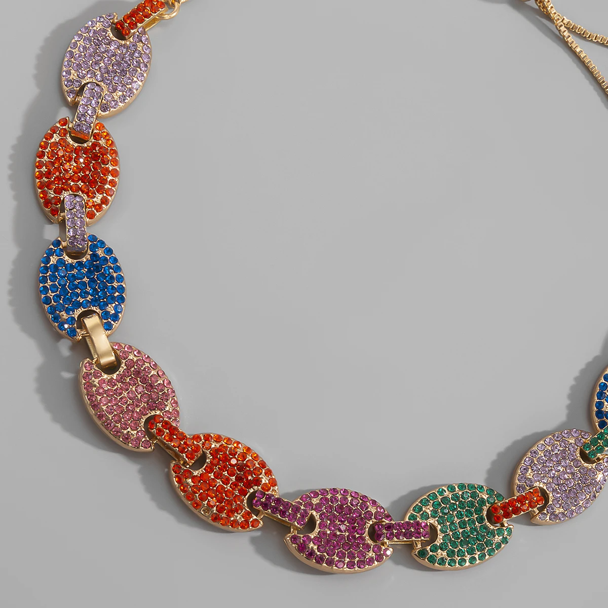 PuRui Colorful Iced Out Cuban Link Chain Choker Luxury Shiny Crystal necklace for women Punk Neck Chains Gothic Jewelry Female
PuRui Colorful Iced Out Cuban Link Chain Choker Luxury Shiny Crystal necklace for women Punk Neck Chains Gothic Jewelry Female