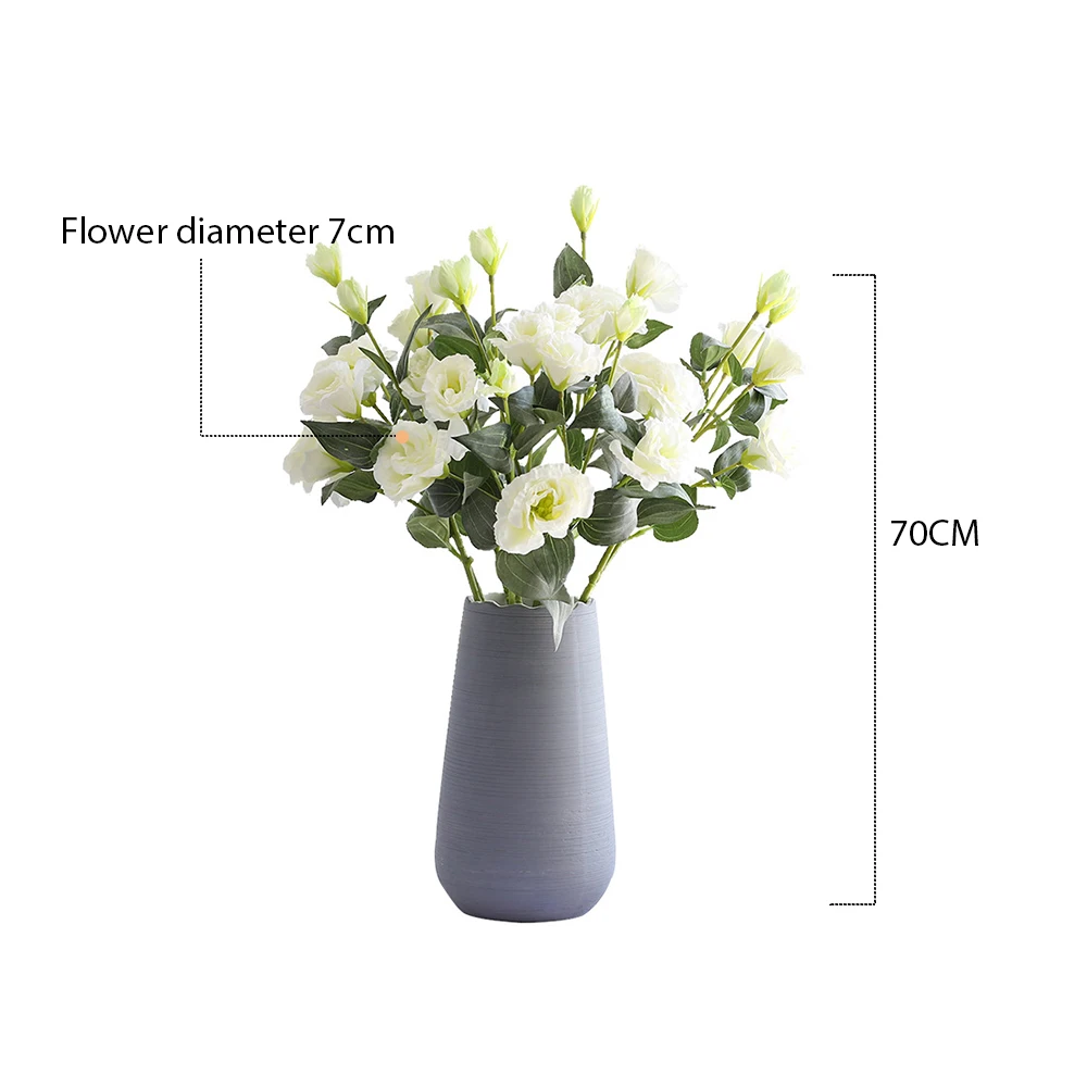 3pcs 12 Heads Eustoma Flower Decorative Artificial Flower Party Wedding Decoration Silk Fake Flowers Living Room Home Decor
3pcs 12 Heads Eustoma Flower Decorative Artificial Flower Party Wedding Decoration Silk Fake Flowers Living Room Home Decor