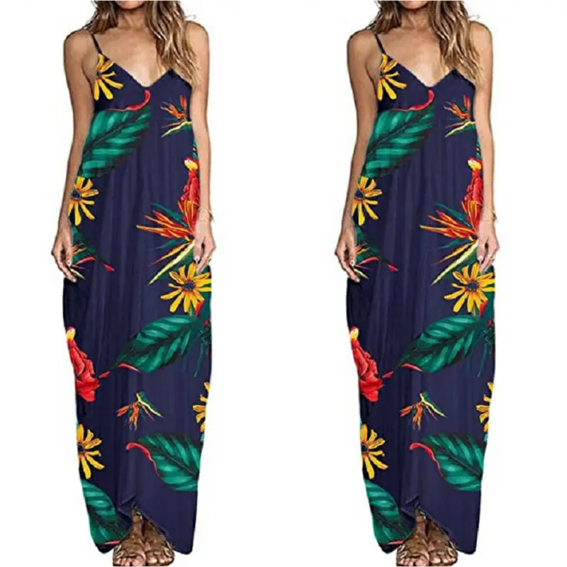 VICABO Woman Dress Fashion Summer Female Clothing Holiday Straps Floral Printed V neck Maxi Dress Summer Beach Long Women Dress
VICABO Woman Dress Fashion Summer Female Clothing Holiday Straps Floral Printed V neck Maxi Dress Summer Beach Long Women Dress