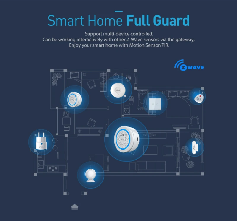NAS-AB02Z Smart Home Z-Wave USB Siren Alarm Sensor Compatible With 300 Series And 500 Series Automation Home Security System
NAS-AB02Z Smart Home Z-Wave USB Siren Alarm Sensor Compatible With 300 Series And 500 Series Automation Home Security System