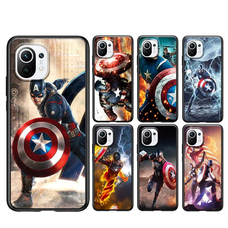 Captain America cool for Xiaomi Mi 11 10 Ultra 11T 10T Note10 Pro Lite 11i 10i 10S 5G Soft Black Phone Case Cover Shell
Captain America cool for Xiaomi Mi 11 10 Ultra 11T 10T Note10 Pro Lite 11i 10i 10S 5G Soft Black Phone Case Cover Shell