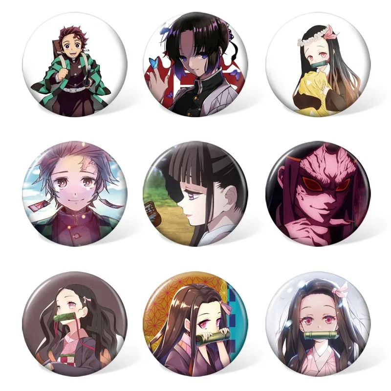 (9pcs/set ) Anime Demon Slayer: Kimetsu no Yaiba Cartoon Badge Kamado Tanjirou Plastic Brooch for Backpack & Bag Accessories Pin
(9pcs/set ) Anime Demon Slayer: Kimetsu no Yaiba Cartoon Badge Kamado Tanjirou Plastic Brooch for Backpack & Bag Accessories Pin
