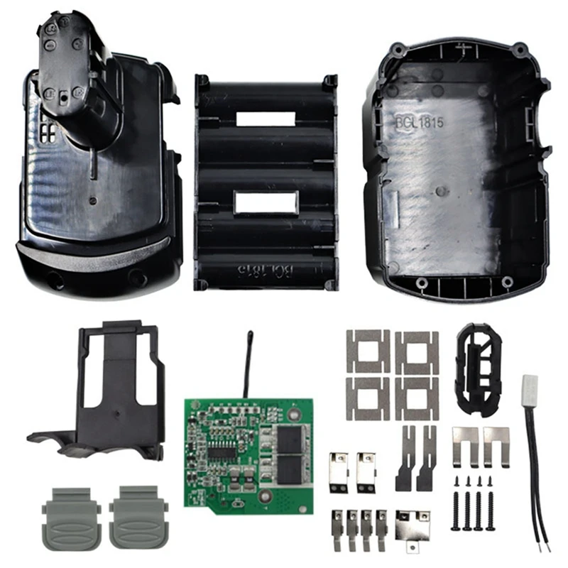 EBM1830 Li-Ion Battery Plastic Shell PCB BMS Circuit Board Suitable for Hitachi 18V BCL1830 Tools (10 Cores)
EBM1830 Li-Ion Battery Plastic Shell PCB BMS Circuit Board Suitable for Hitachi 18V BCL1830 Tools (10 Cores)