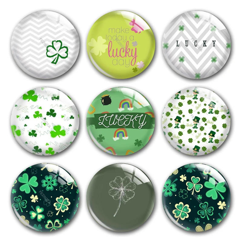 Handmade St. Patrick's Day Irish National Round Photo Glass Cabochons Demo Flat Back DIY Jewelry Making Findings Accessory
Handmade St. Patrick's Day Irish National Round Photo Glass Cabochons Demo Flat Back DIY Jewelry Making Findings Accessory