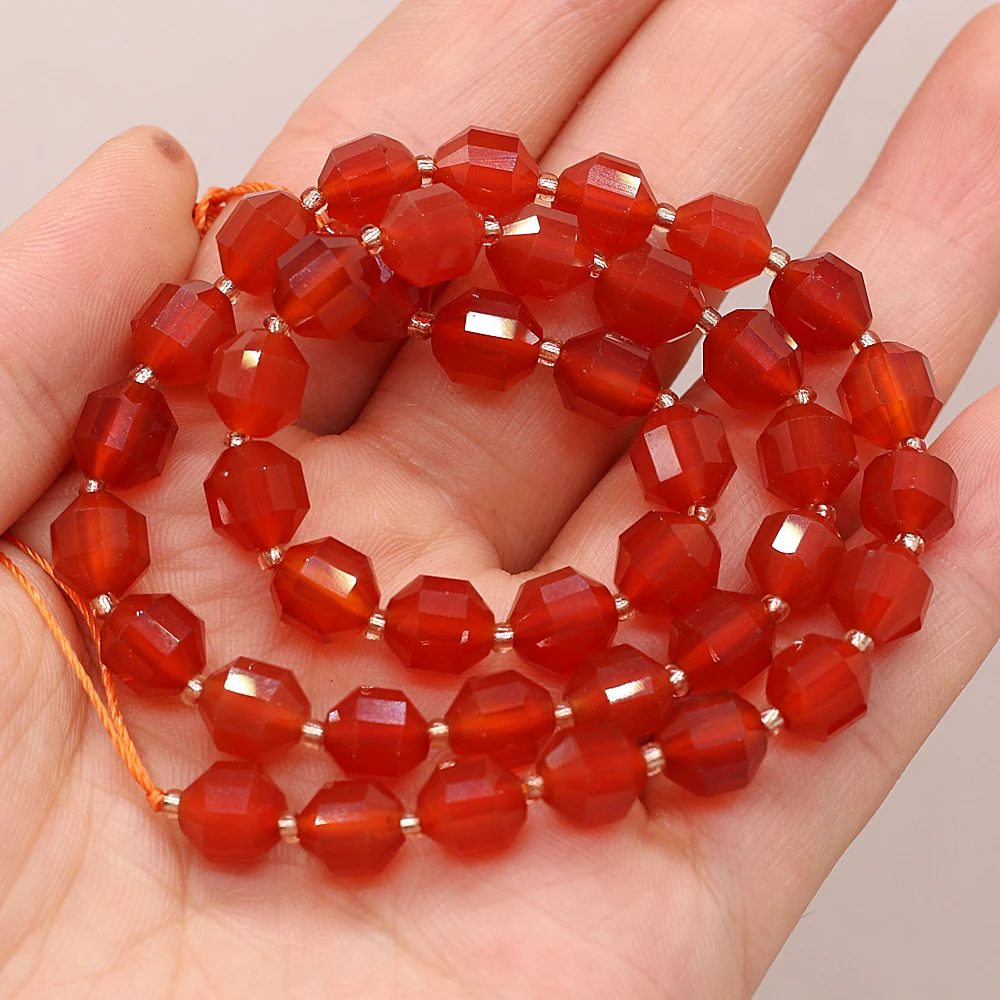 Natural Stone Semi-precious Stones Faceted Beaded Red Agate Used In DIY Jewelry Making Necklace Bracelet Accessories 8mm
Natural Stone Semi-precious Stones Faceted Beaded Red Agate Used In DIY Jewelry Making Necklace Bracelet Accessories 8mm