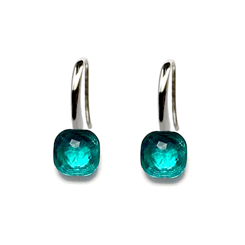 New Luxury Jewelry Women's Crystal Gemstone Pendant Earrings Exquisite Silver Plated Hook Drop Earrings Women Wedding Gift
New Luxury Jewelry Women's Crystal Gemstone Pendant Earrings Exquisite Silver Plated Hook Drop Earrings Women Wedding Gift