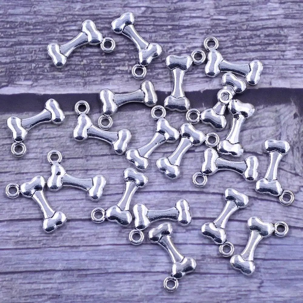 20Pcs Pendants Dog Bone Os Tiny Metal Silver Tone For Charm Bracelets Jewelry DIY Finding 17x11mm
20Pcs Pendants Dog Bone Os Tiny Metal Silver Tone For Charm Bracelets Jewelry DIY Finding 17x11mm