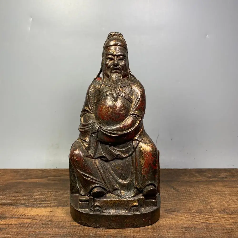 7"Tibet Buddhism Temple Old Bronze Cinnabars Guan Gong Statue Guan Yu Loyal representative Door god Enshrine the Buddha
7"Tibet Buddhism Temple Old Bronze Cinnabars Guan Gong Statue Guan Yu Loyal representative Door god Enshrine the Buddha