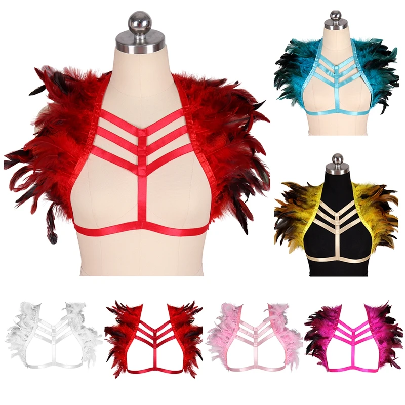 Feather Women Men Gothic Handmade Harness Belts Body Bondage Waist Straps Punk Rock Stylish Accessories Bdam Suspender
Feather Women Men Gothic Handmade Harness Belts Body Bondage Waist Straps Punk Rock Stylish Accessories Bdam Suspender