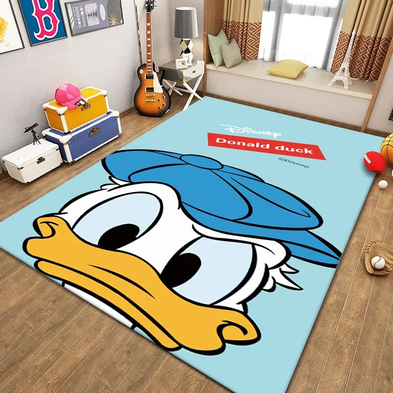 

Disney Mickey Minnie Rug Play Mats Area Rug Kid Bedroom Game Floor Mat Non-slip Carpet for Living Room Crafts Gift Home Decor