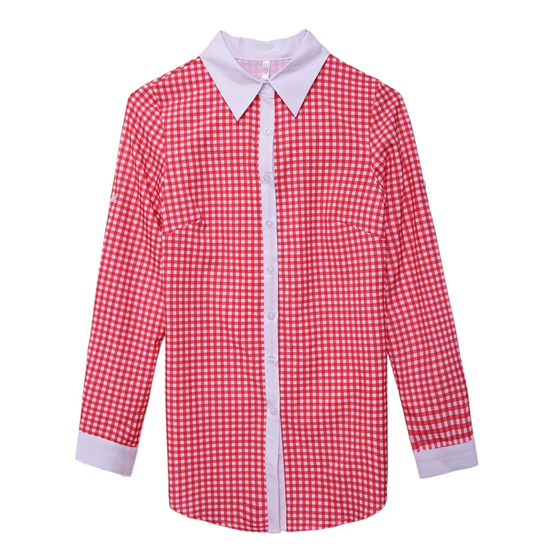 Chiffon Shirt Long Sleeve Spring Garment 2020 New Spring Jacket Korean Version Medium and Long Temperament Checker Shirt
Chiffon Shirt Long Sleeve Spring Garment 2020 New Spring Jacket Korean Version Medium and Long Temperament Checker Shirt